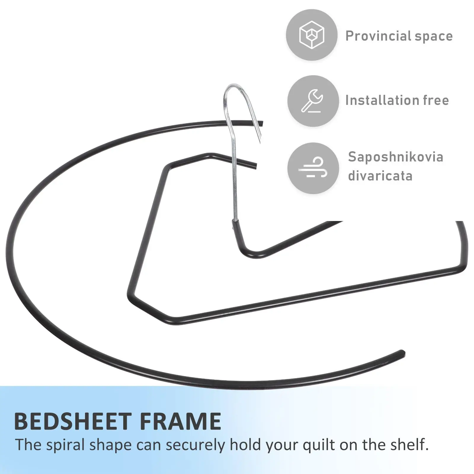 Spiral Clothes Drying Rack Iron Blanket Hanger Space Saving Laundry Stand for Quilts Sheets Towels Indoor Laundry Dryer