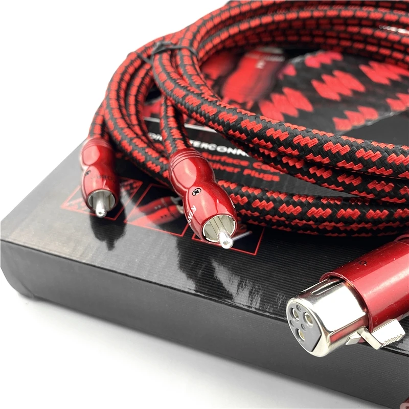 Audiophile King Cobra PSC 2 RCA to 2 XLR Cable  With Box