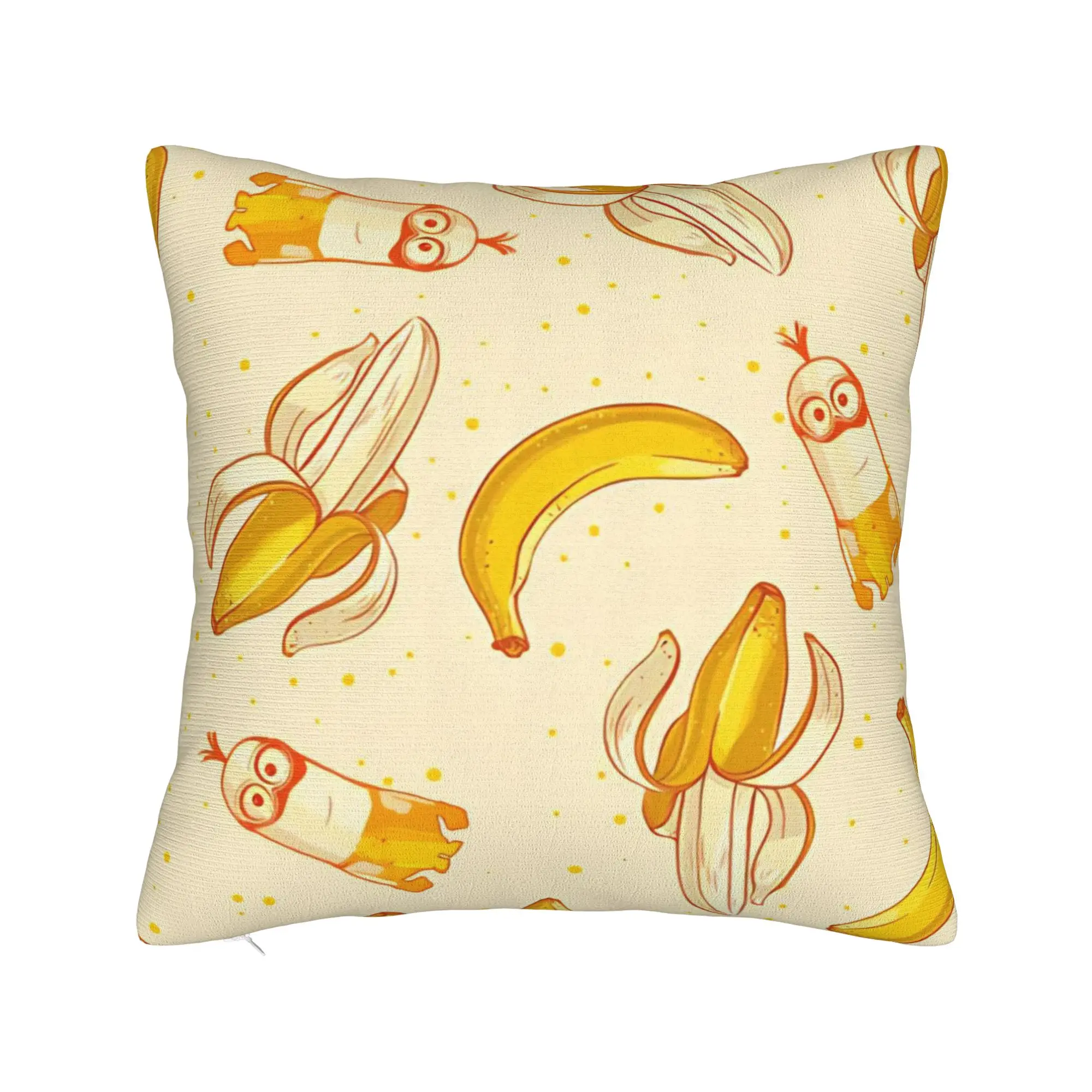 Banana Monkey Cute M-Minions-s Pillowcase Printed Polyester Cushion Cover Decoration Throw Pillow Case Cover Home Dropshipping