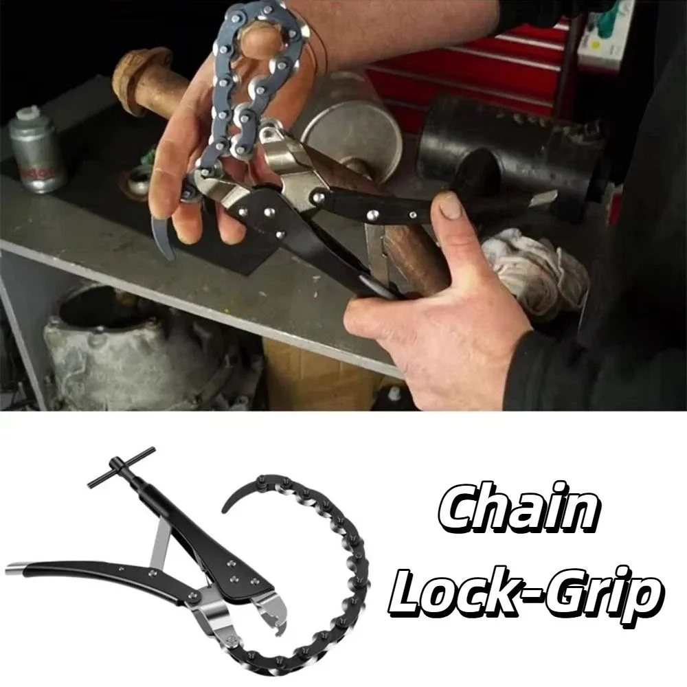 

Резак для выхлопных труб с цепным механизмом и фиксацией, из углеродистой стали, для тяжелых условий эксплуатации, с многоколесным режущим механизмом