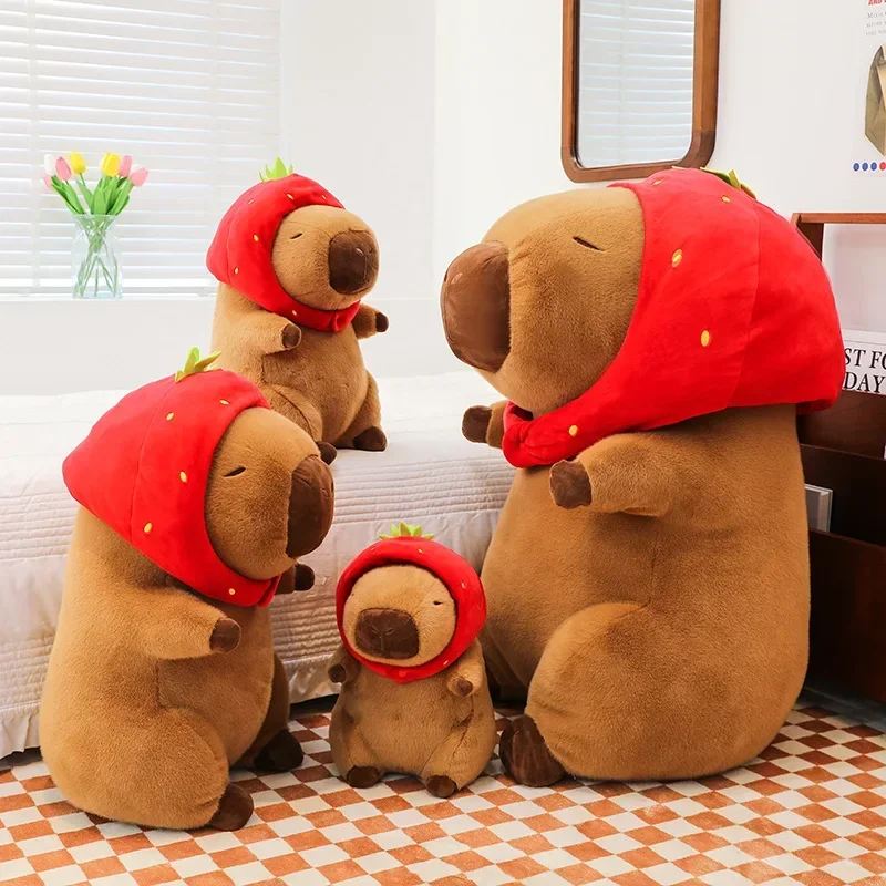 23Cm Capybara Pluche Simulatie Capibara Anime Pluizig Speelgoed Schattige Pop Knuffels Zachte Pop Pluche Kerst Thanksgiving Gift