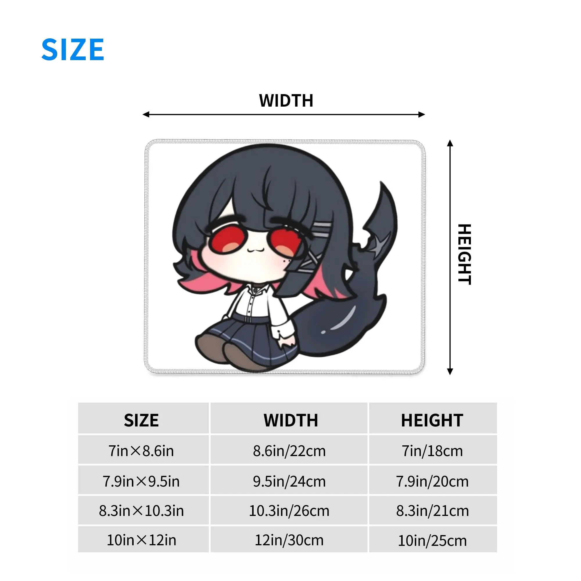 Anime Zenless Zone Zero Chibi Ellen Joe Mouse Pad Computer Keyboard Mouse Mat Gaming PC Laptop Desk Mat Accessories Table Mats