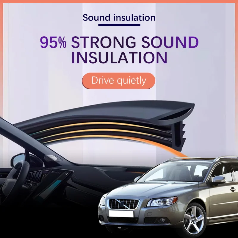 

Car Dashboard Sealing Strip Interior Auto Noise Sound Insulation Rubber Trim Weatherstrip Car Accessories For Volvo V70 XC70 V60