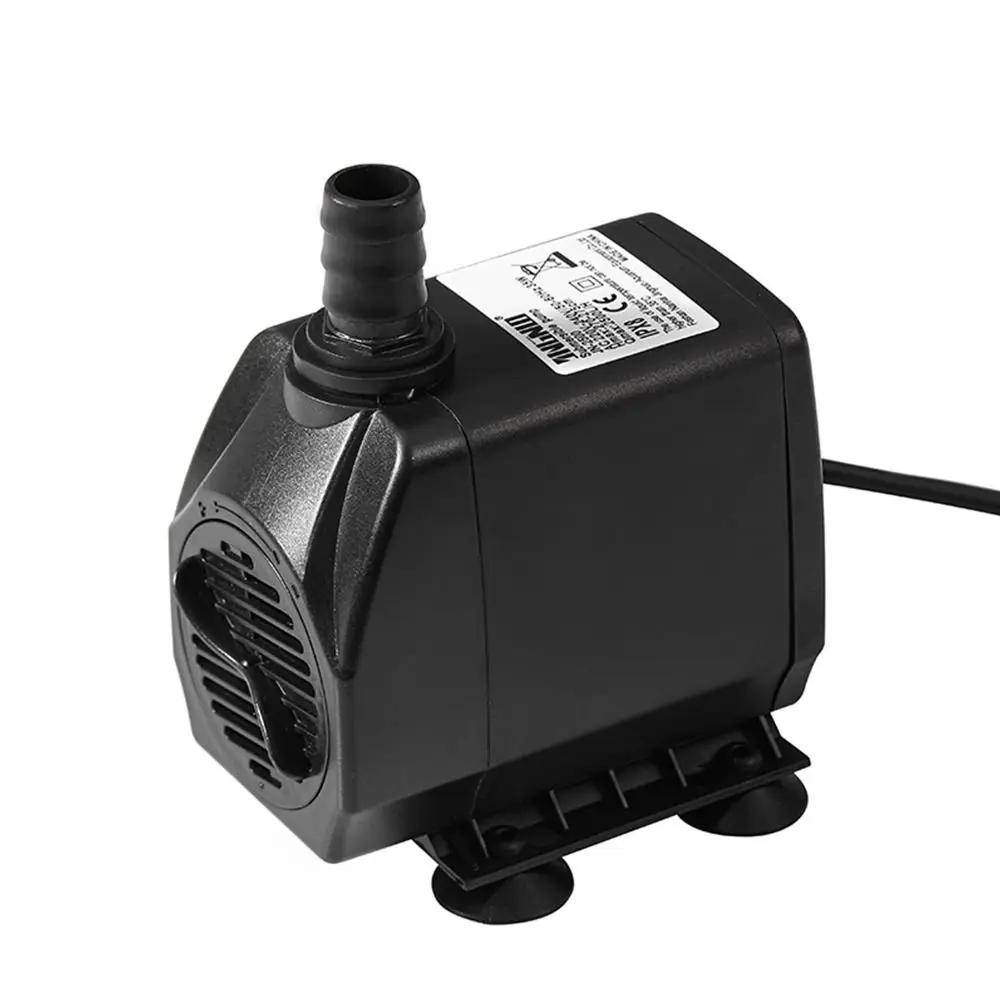 Black Submersible Water Pump Submersible Ultra-Quiet Fish Tank Filter Pump Mini with Suction Cup Ponds Fountains view 2
