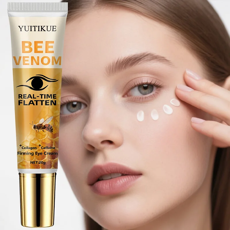 Instant Eye Tightening Cream by YUITKUE - Bee Venom, Collagen & Caffeine, Reduces Puffiness & Fine Lines, 20g - view 2
