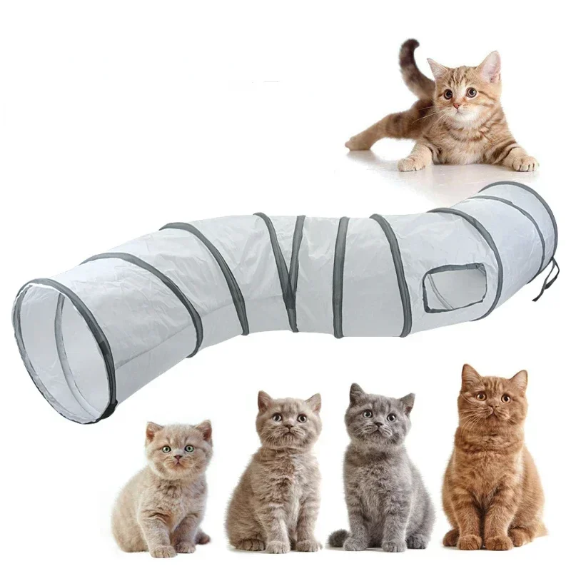 

Cats Tunnel Foldable Pet Cat Toys Kitten Pet Training Interactive Fun Toy Tunnel Bored For Puppy Kitten Rabbit Play Tunnel Tube