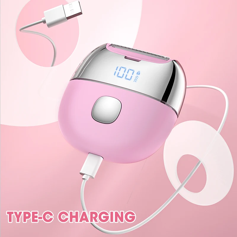 ماكينة حلاقة كهربائية للنساء ماكينة تشذيب بيكيني قابلة للشحن ماكينة حلاقة نسائية لإزالة شعر الجسم للساقين تحت الإبط والأذرع