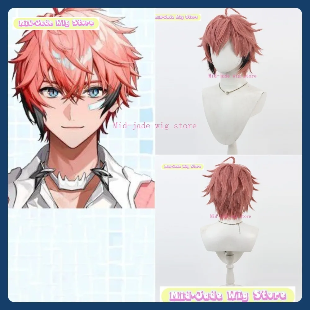 

Mid-jade Wig Store VTuber Sekibunjo Cosplay Wig Anime Game Role Playing Synthetic Hair Halloween Party