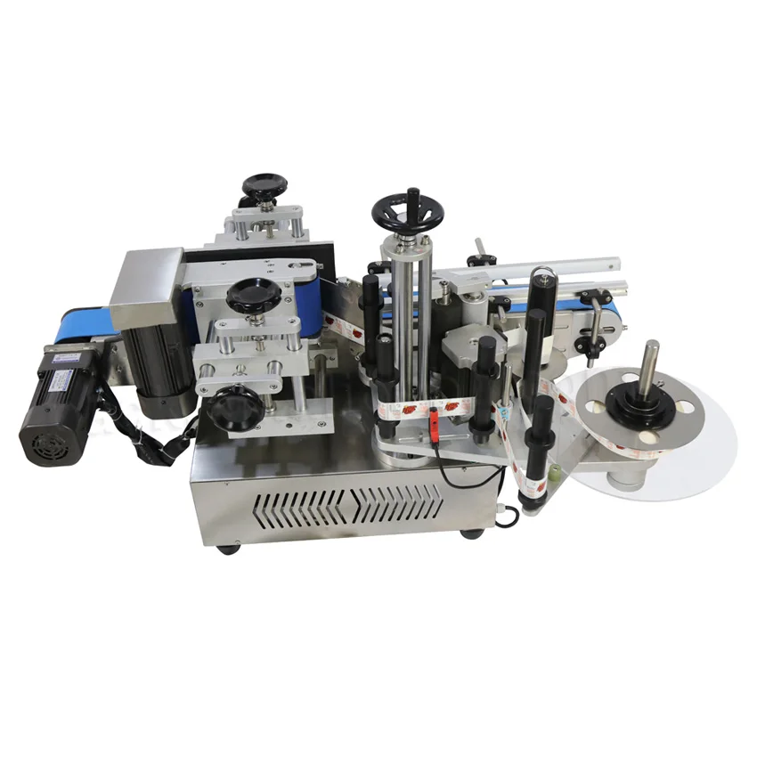 MT-100 Factory Price Eye Drops Round Bottle Sticker Labeller Machine Cosmetic Packaging Labeling Machine.