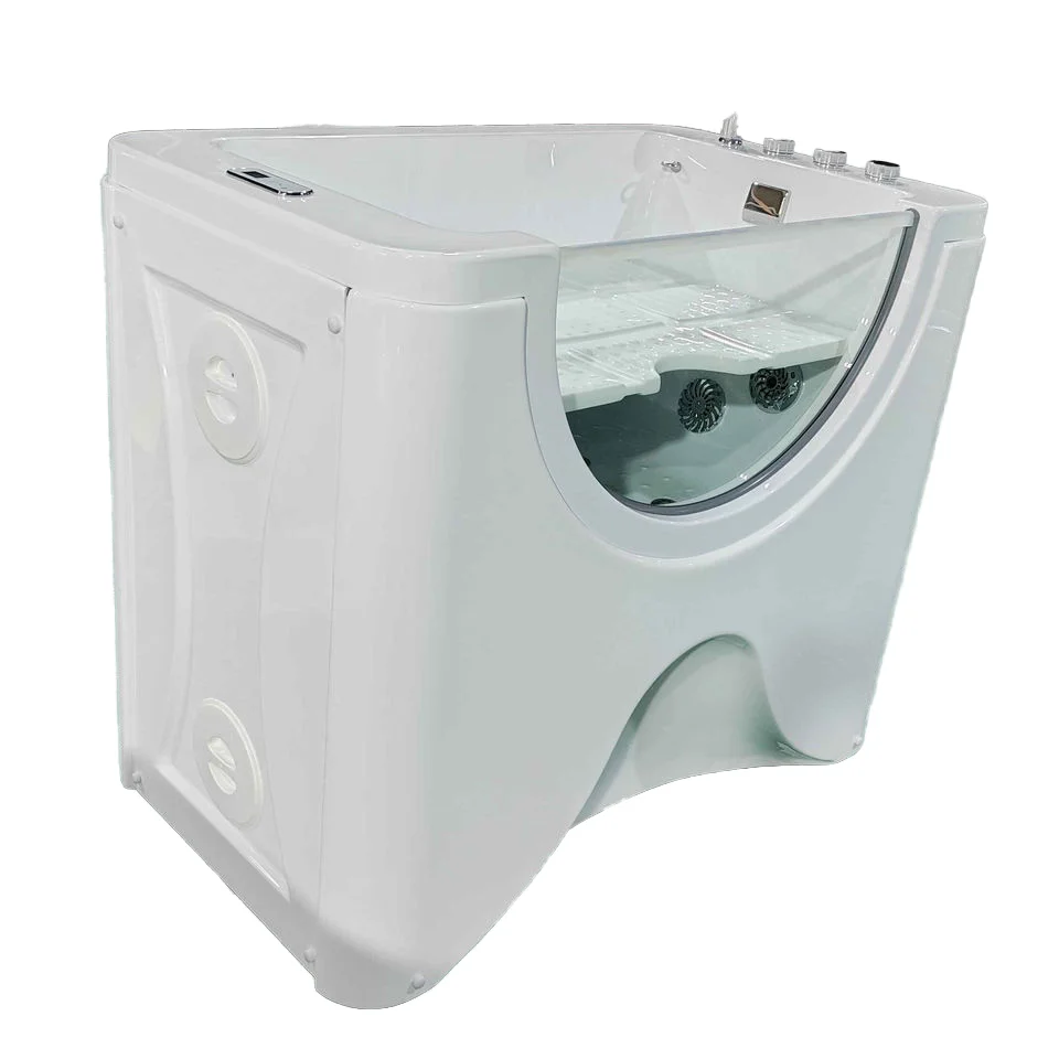 Freestanding Pet Bathtub Spa Jet Massage Cat Dog Grooming Pet Bathtub