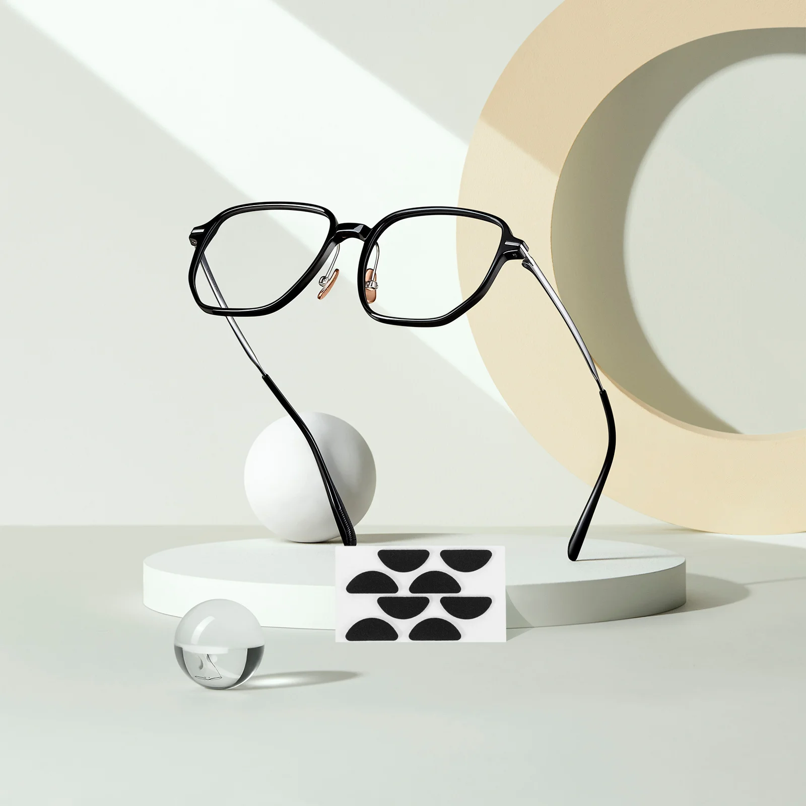 

600Pairs Eyeglass Nose Pads Self Adhesive Anti on Soft D-Shaped Cushions for Glasses Comfortable Fit