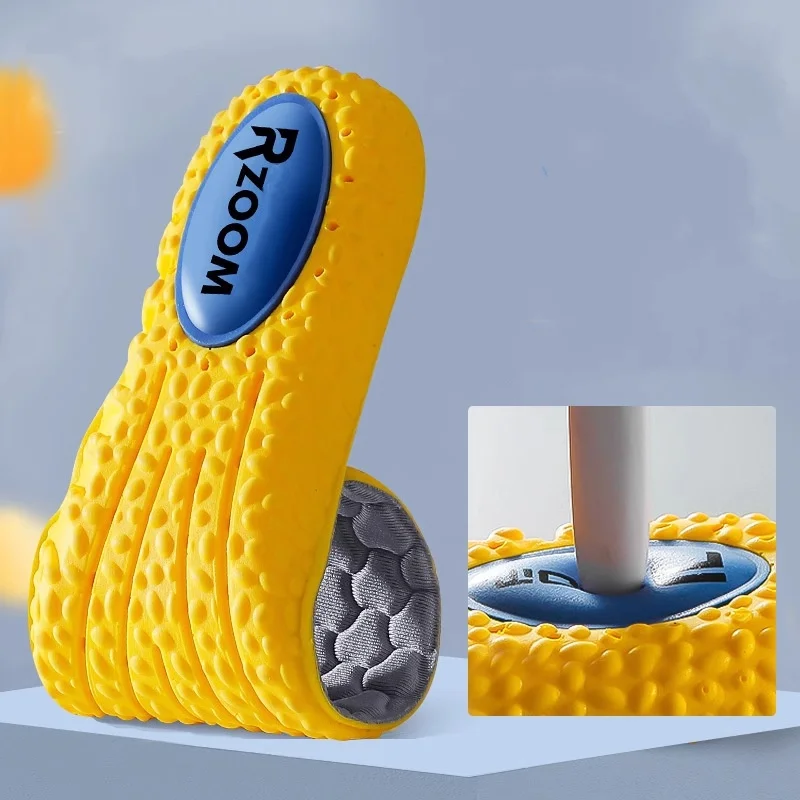 Shock-absorbing Air Cushion Sports Insoles Anti-odor Sweat-absorbing Breathable Deodorizing Military Training Insoles