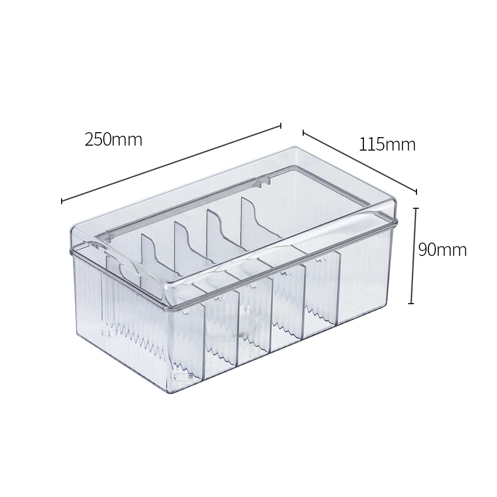 GLAMLASH Organizador de caixa transparente acrílica para armazenamento de cílios com tampa Suporte para extensão de cílios