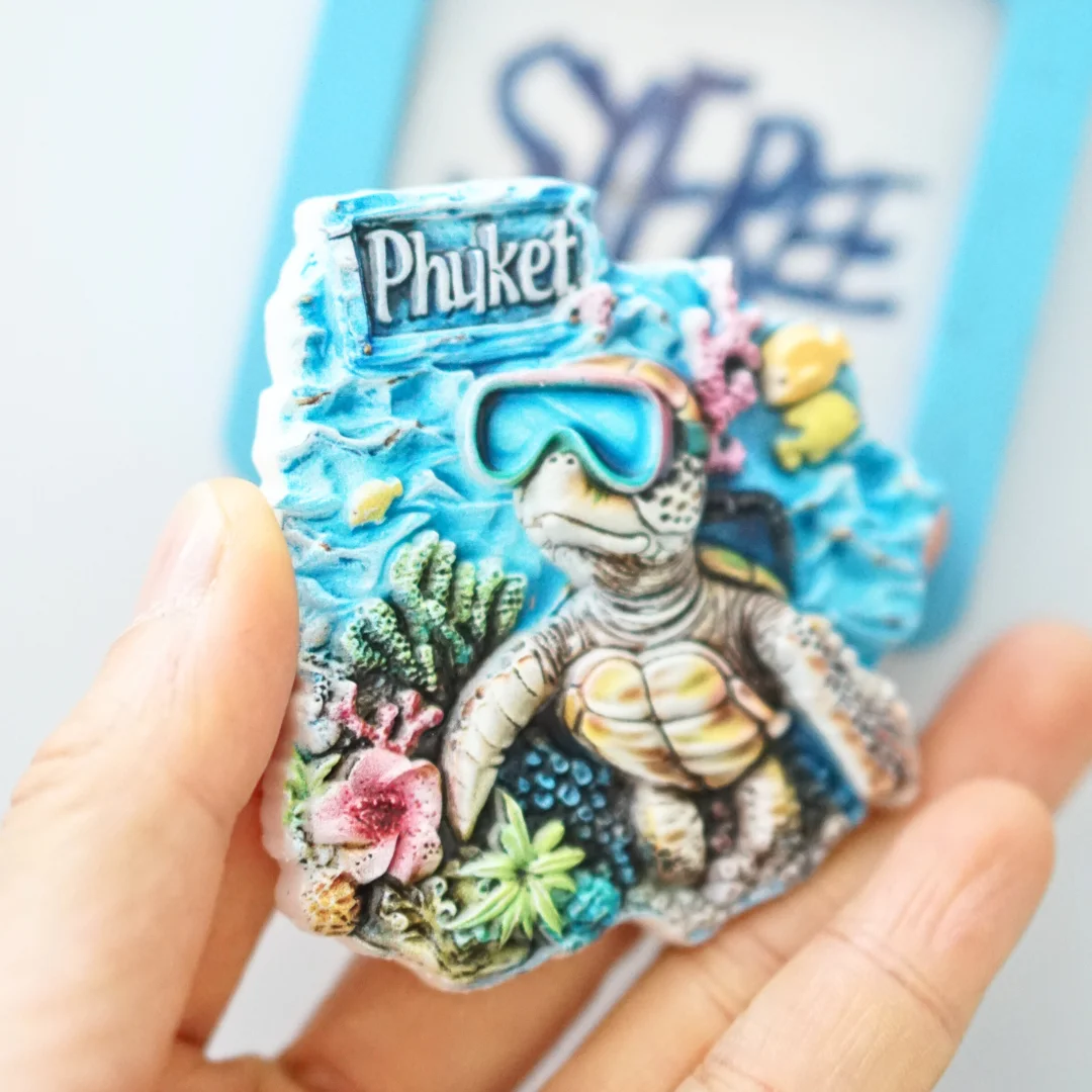 1 قطعة، مغناطيس ثلاجة فوكيت، مغناطيس ثلاجة فيو فوكيت، مغناطيس ثلاجة الشاطئ، مغناطيس ثلاجة المحيط، مغناطيس ثلاجة ملون، و #6