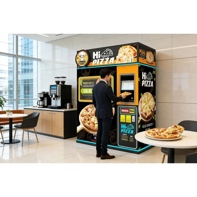 Automatic Pizza Making Vending Machine Fresh Hot Pizza Outdoor Food Vending Machine Best Seller for Commercial Use