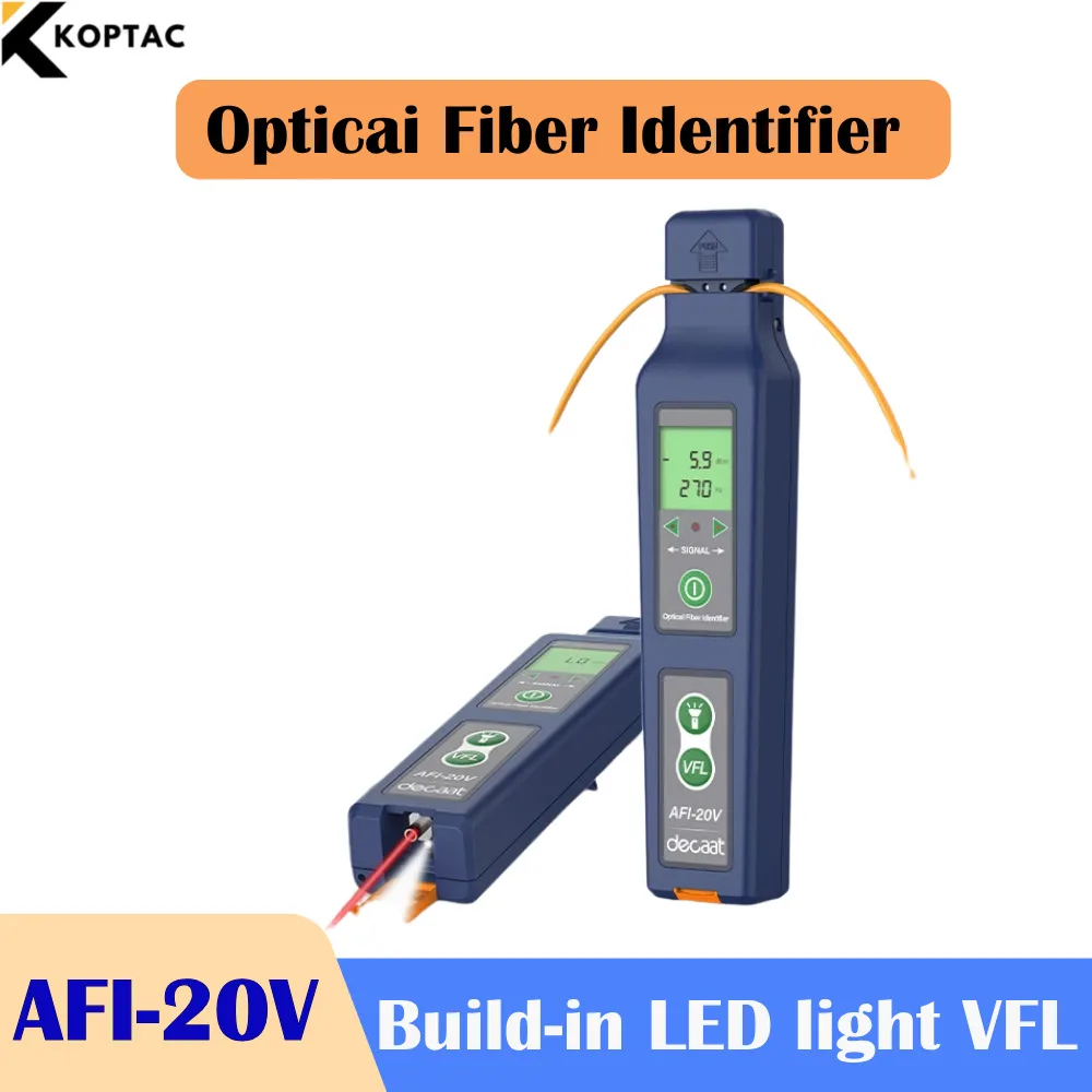 Fiber Identifier Visual Fault Locator (VFL) TFI-40V TFI-35 | Optical Signal Finds Fiber Light Power for Fiber Cable Maintenance
