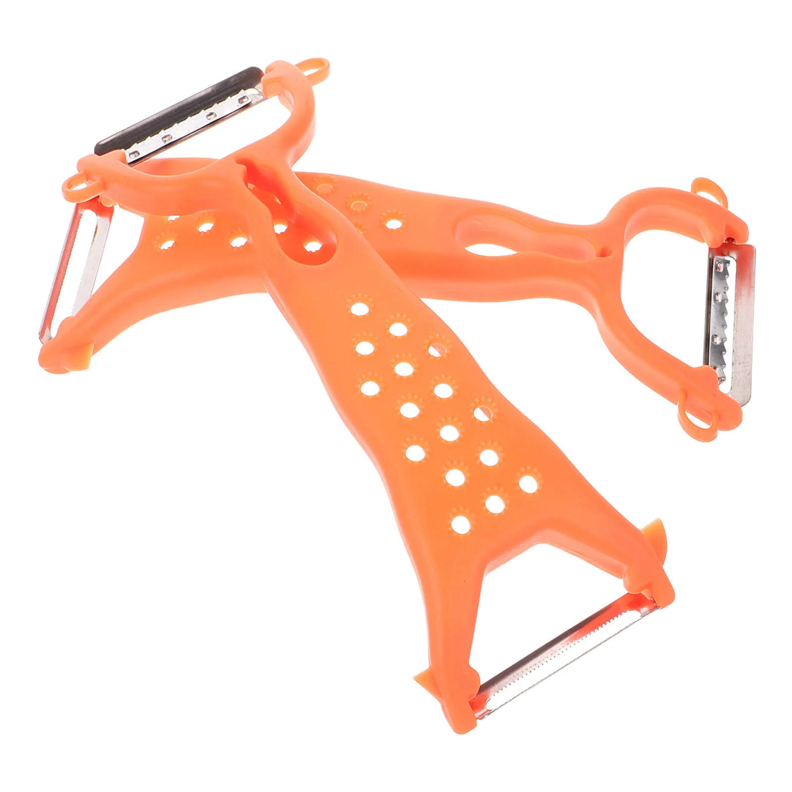 

2Pcs Stainless Steel Vegetable Fruit Peeler Ergonomic Non-Slip Handle Kitchen Potato Peeling Tool Multifunctional Metal Kitchen