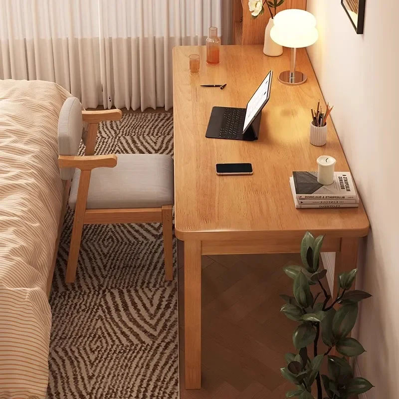for Solid Wood Desk Student Home Writing Study Table Bedroom Computer Desk Rectangle Workbench Small Table