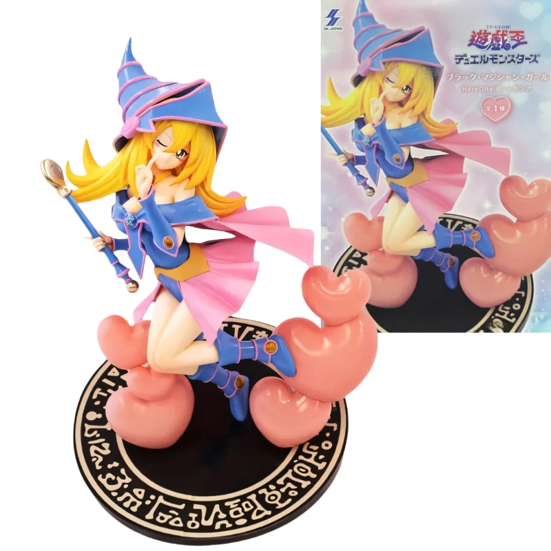 

В наличии Оригинальные MAGI ARTS SK ЯПОНИЯ Yu-gi-oh! HereDitail Черный Волшебник Девушка Аниме Фигурка Модель Коллекция Подарок На День Рождения