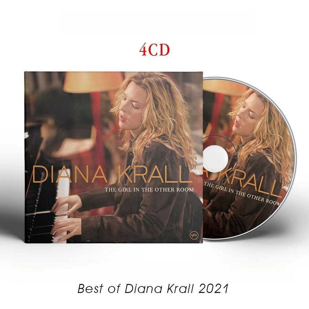 مجموعة دمى ديانا كرال جلاد راج 4CD - مغنية موسيقى الجاز الغربية - غناءات مخملية وضفعات جاز ريترو لمحبي الموسيقى