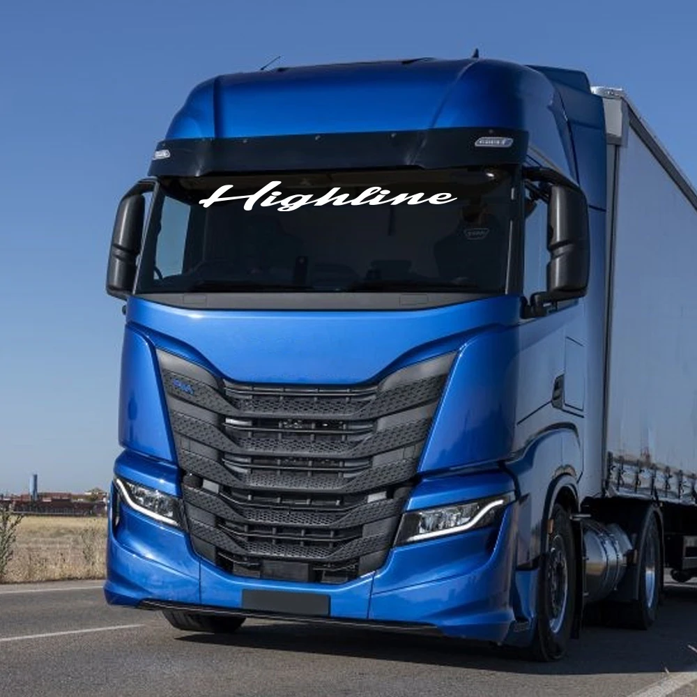 Lowline Topline Highline Truck شاشة الرياح ملصق لوحة ملصق مائي نافذة الكابينة الزجاجية لـ HGV MAN DAF SCANIA