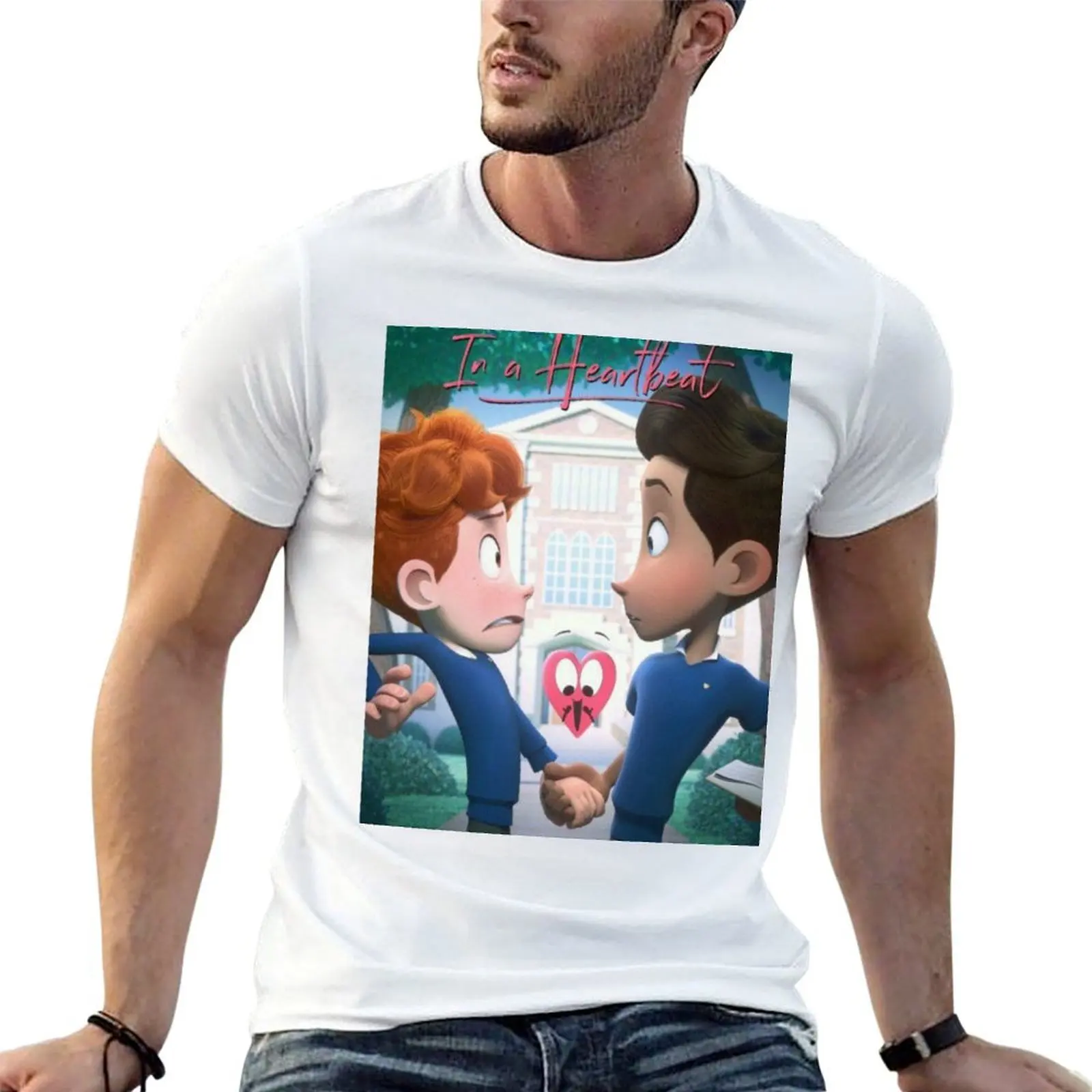 

in a heartbeat T-Shirt t shirt men 100% cotton luxury brand cotton t shirt pack t shirts designer T-Shirt