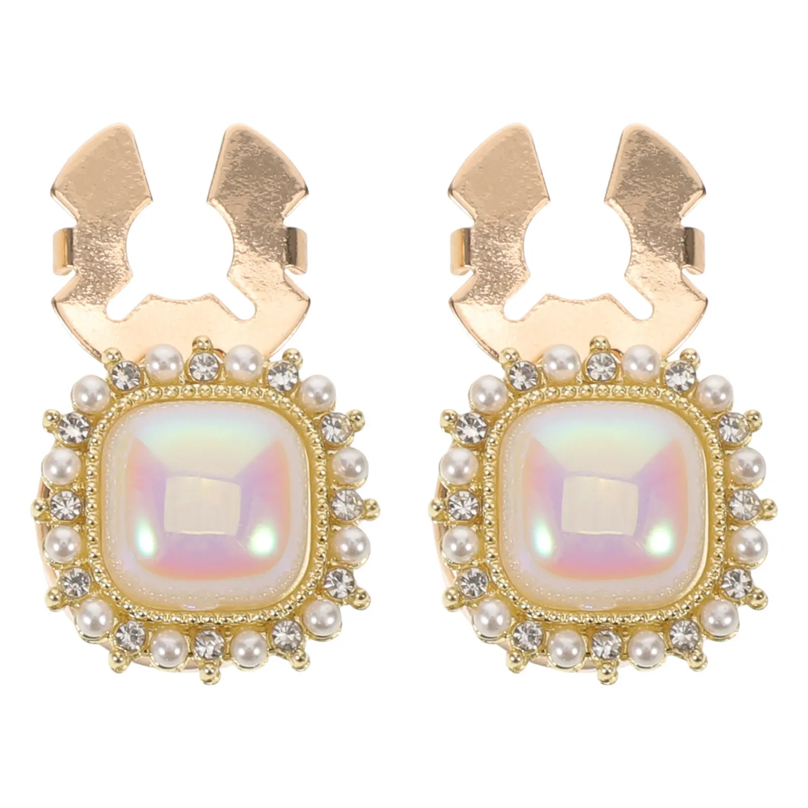 

1 Pair Women'S Cufflinks Square Design Elegant Shirt Cuff Fasteners French Cufflinks Wedding Tuxedo Business Dress Shirt Studs