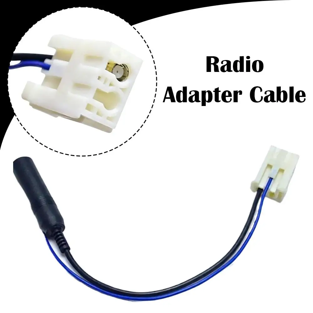 Car Radio Antenna Adapter Cable Male Connector For Toyota 2010-2013 Stereo Aerial Wire Harness Converter Auto Audio Accessory