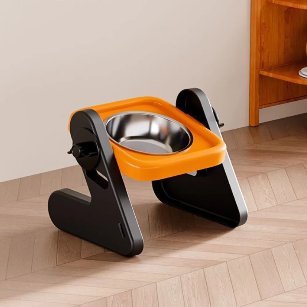 Elevated Ceramic Cat Bowls Tilted Food - Comederos Elevados para Gatos de Acero