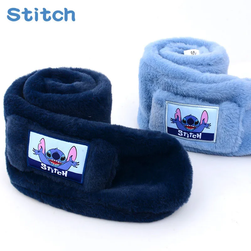 Kawaii Disney Accessories Stitch Scarf Plush Winter Children Neck Warmer Wrap Soft Outdoor Kids Neckerchief Girl Christmas Gift