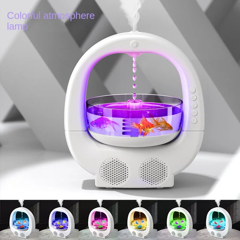 Humidifier Desktop Audio Multifunctional Ambient Light Feng Shui Ornament Home USB Bluetooth Speaker가전제품охладитель воздуха дома