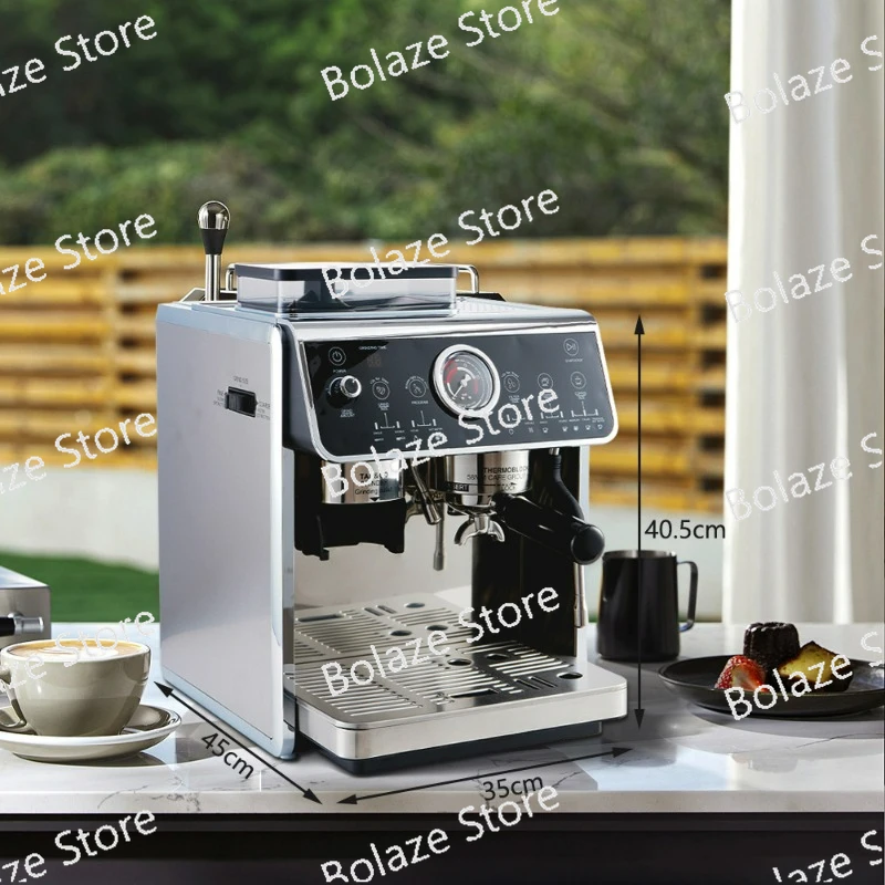 Home Italian American Semi Automatic with Grinding Bean Steamed Milk Bubble Pressure Coffee Machine