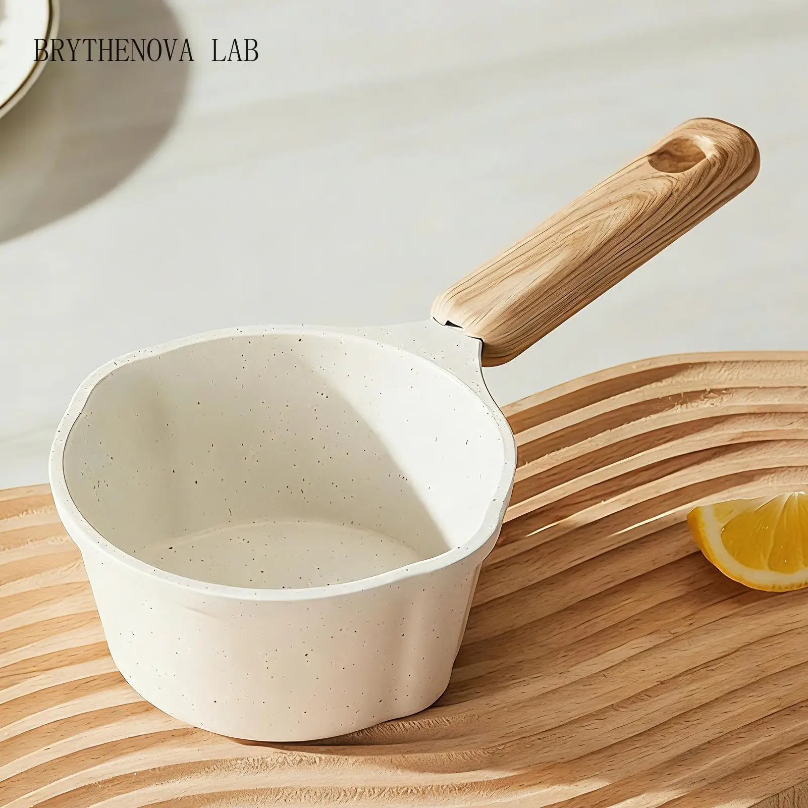 Milk Boiling Pot 250ML Non-Stick Coating Cookware Butter Melting Pot for Tea Soup Coffee Sauce Cereal Chocolate Cooking Kitchen