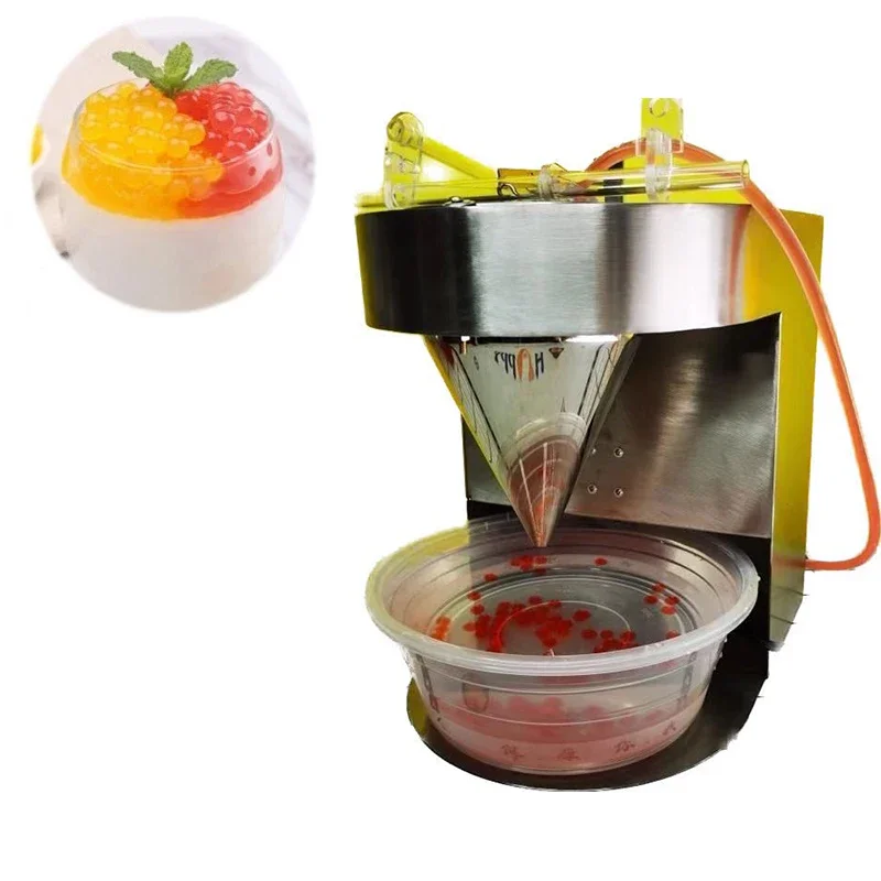 

Automatic Fruit Juice Bubble Tea Equipment Single Head Popping Boba Maker Mini Popping Boba Molding Making Machine For Sale