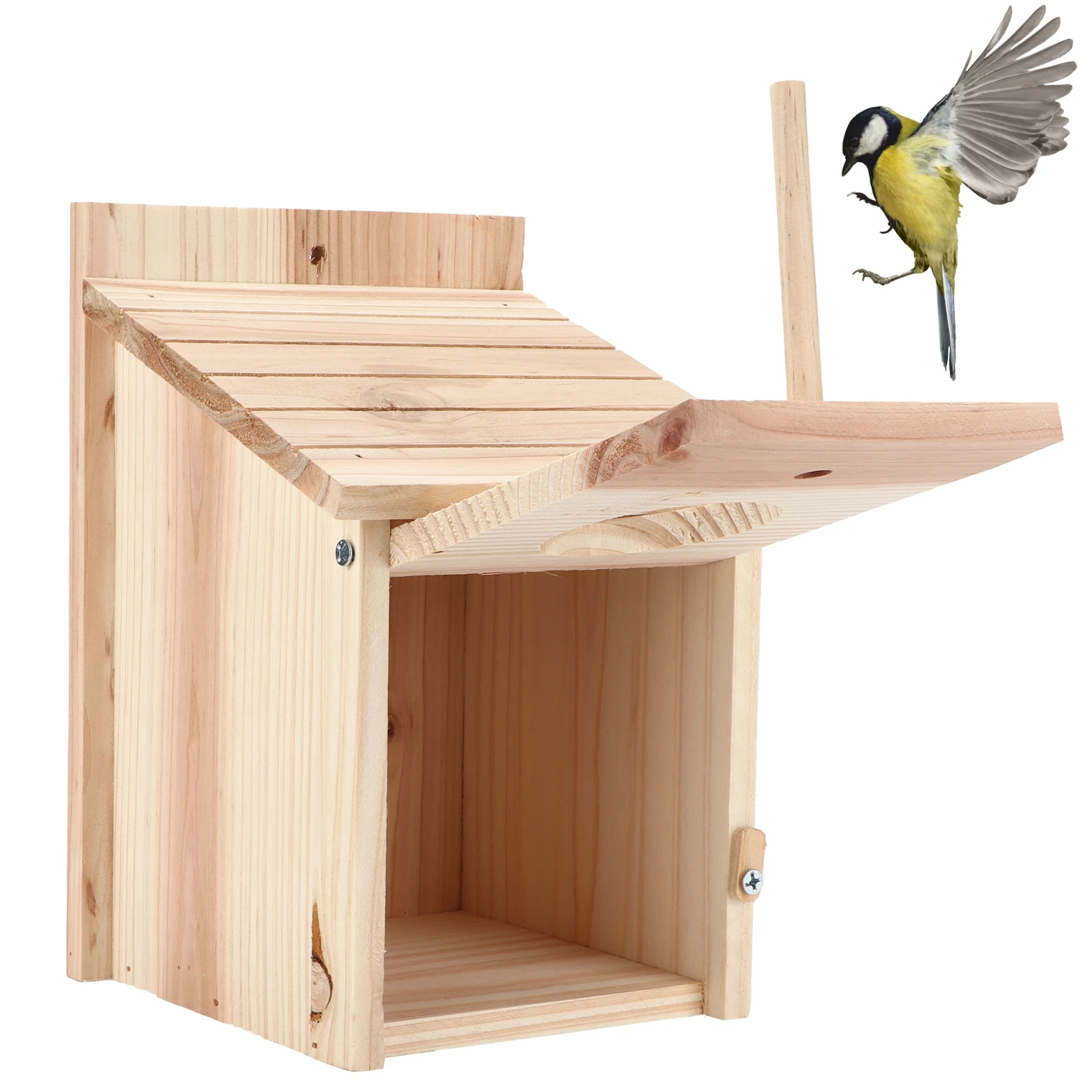 Innovative Wooden Birdhouse Natural And Safe DIY Outdoor Wooden Birdhouse Breeding Box