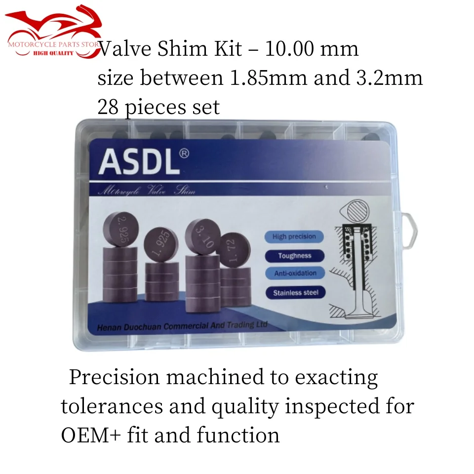 

46 piece 9.48mm Diameter 28 piece 10mm Complete Valve Shim Kit For HONDA For KT/M for SUZUKI For YAMAHA for KAWASAKI for Aprilia