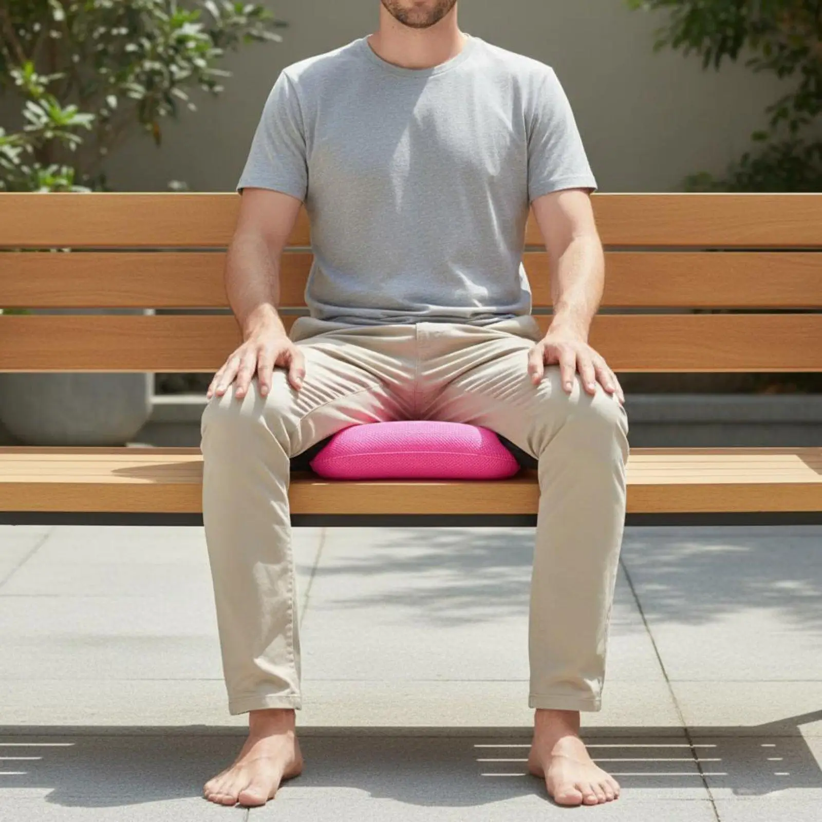 Inflatable Seat Cushion Quick Inflate Height Booster Ergonomic Mesh Pad for Car Chair Office Travel