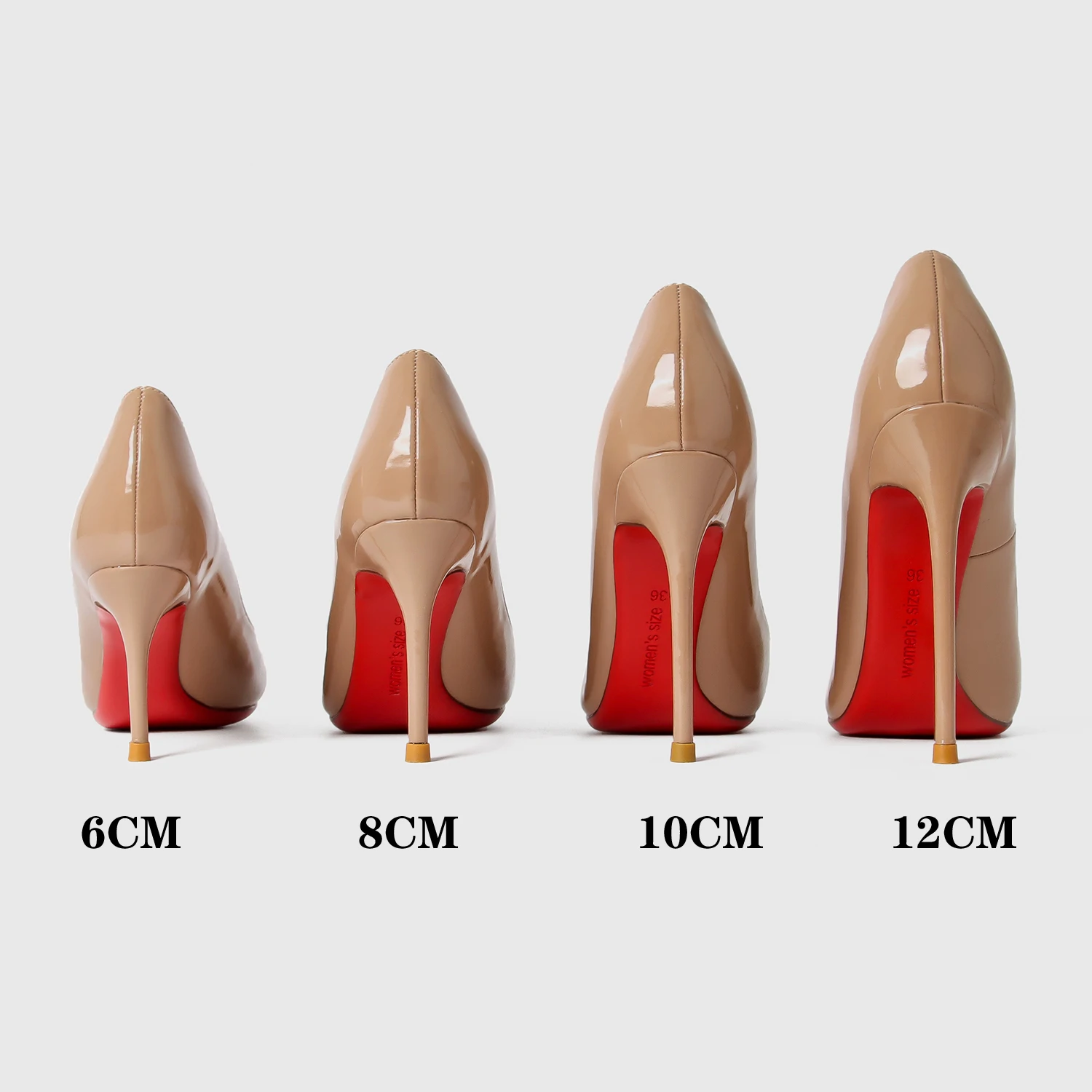 Shoes Woman 2024 Trend Luxury Shoes For Women Brand Pumps Red Shiny Bottom Pointed Toe High Heels Party Elegant Ladies Shoe 2025