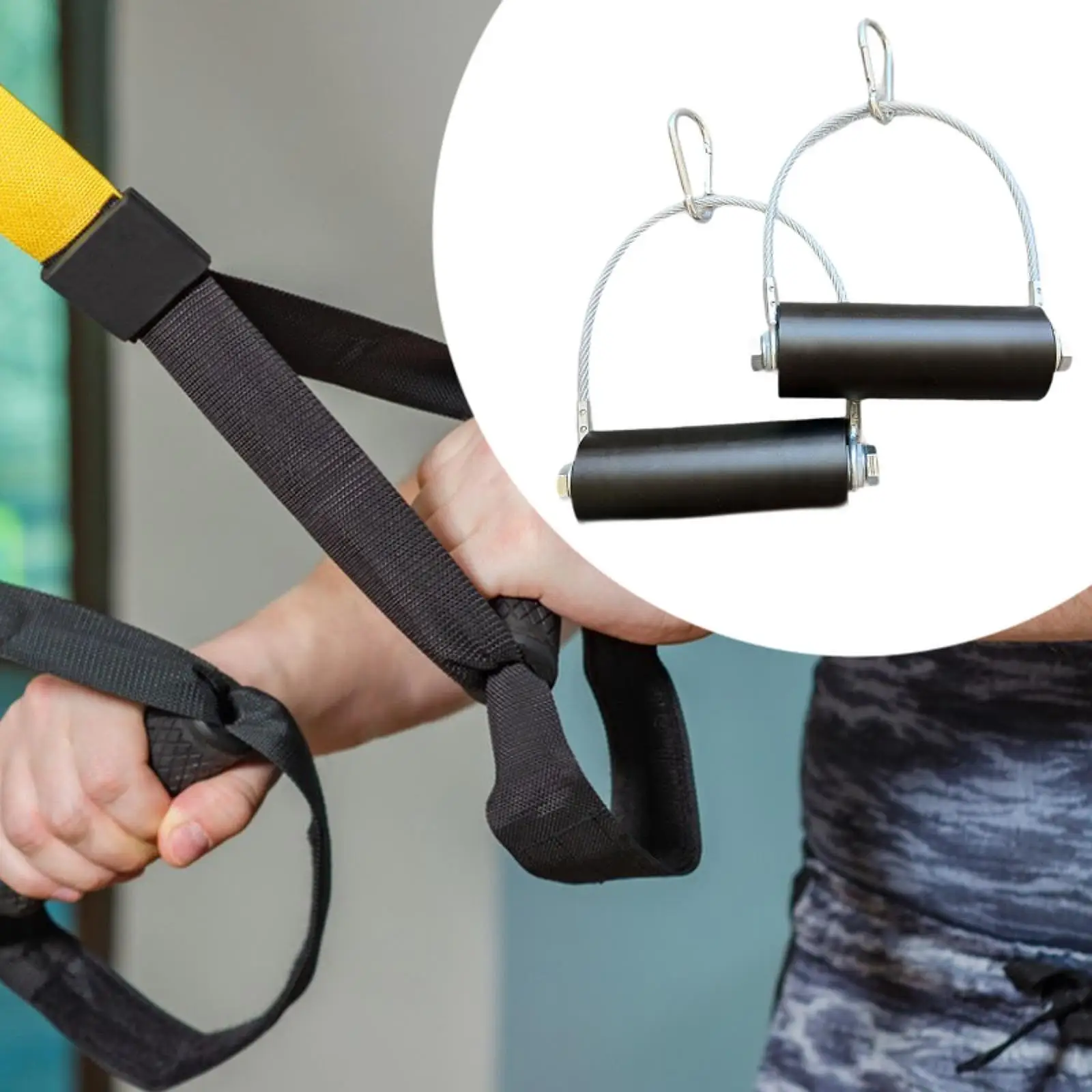 Attachment Grips Resistance Band Handles Grips for Workout Yoga Bodybuilding