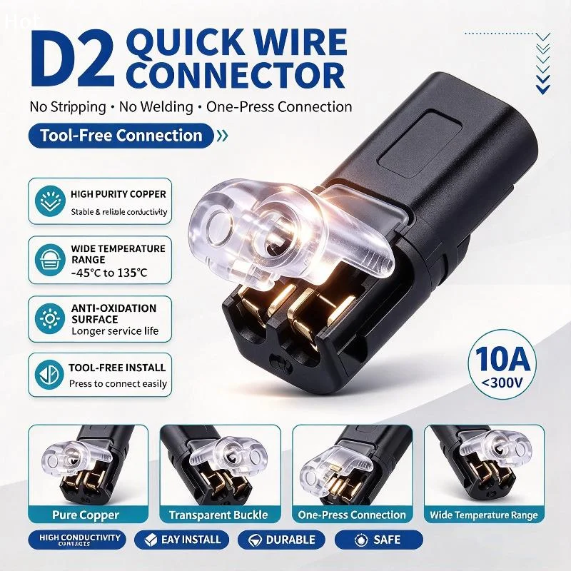 10/20Pcs  Waterproof Plug Wire Connector 2 Pin Way Cable Plug Car Electric Wire Snap Connectors Strip TerminalFurnishing world