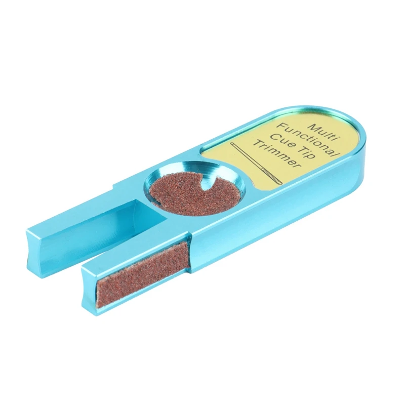 

AED4-New U-Shape Billiards Pool Cue Tip Trimmers Repairer Tool Shaper Trimmer Cue Tip Burnisher Repair Tool