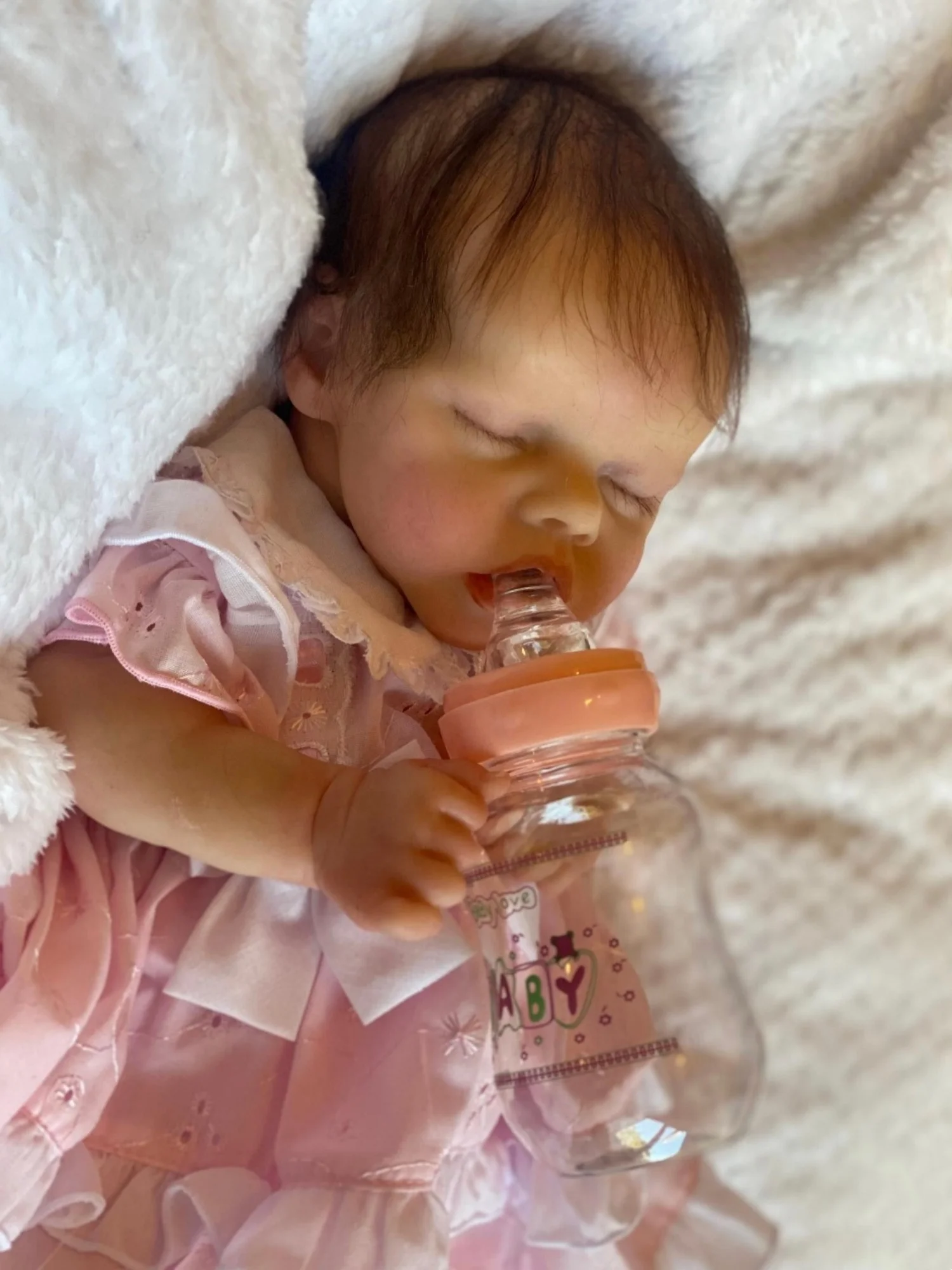 Muñecas Reborn pintadas De 18 ", muñecas De silicona totalmente sólida con acabado, muñeca realista para dormir, Boneca Reborn Corpo De silicona