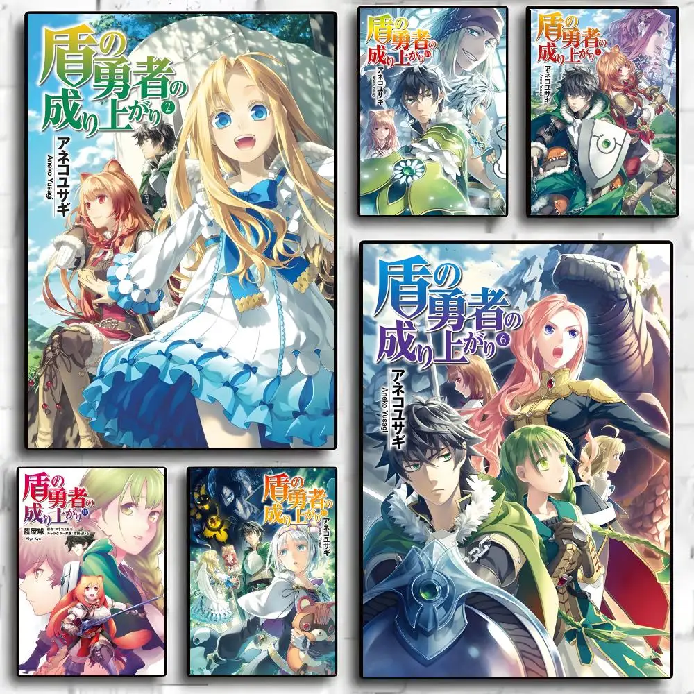The Rising of the Shield Hero Manga Poster Living Room Bedroom Party Bar Decor Moisture-proof Art Wall Painting