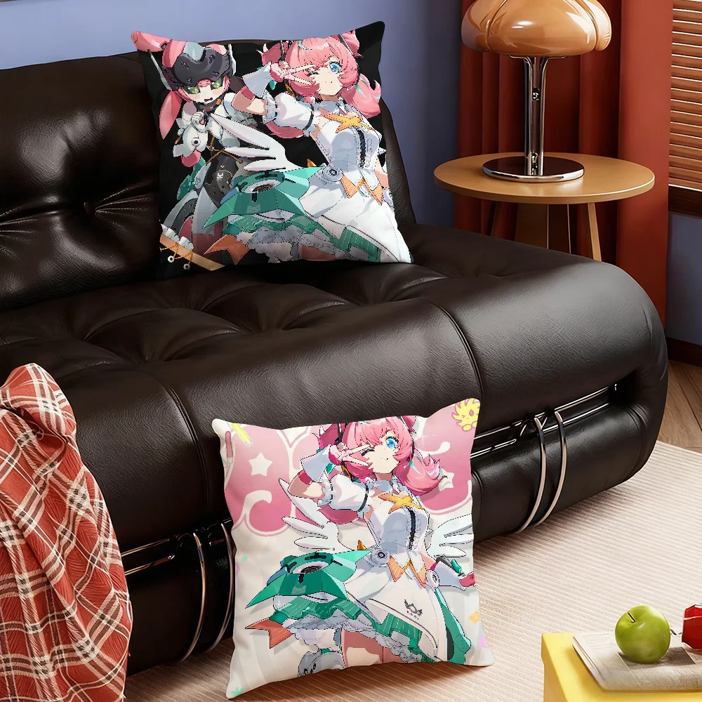 Game Zenless Zone Zero Aria Kissenbezug für Schlafzimmer, Sofa, Wohnzimmer, Rückenlehne, Dekoration, quadratisches Kissen, Nickerchenzeit