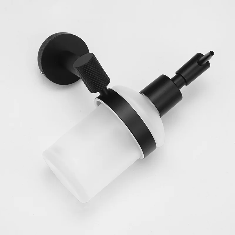 Soporte de pared negro mate, barra de toalla de acero inoxidable, portarrollos de baño, gancho para albornoz, escobilla de baño, accesorios de baño