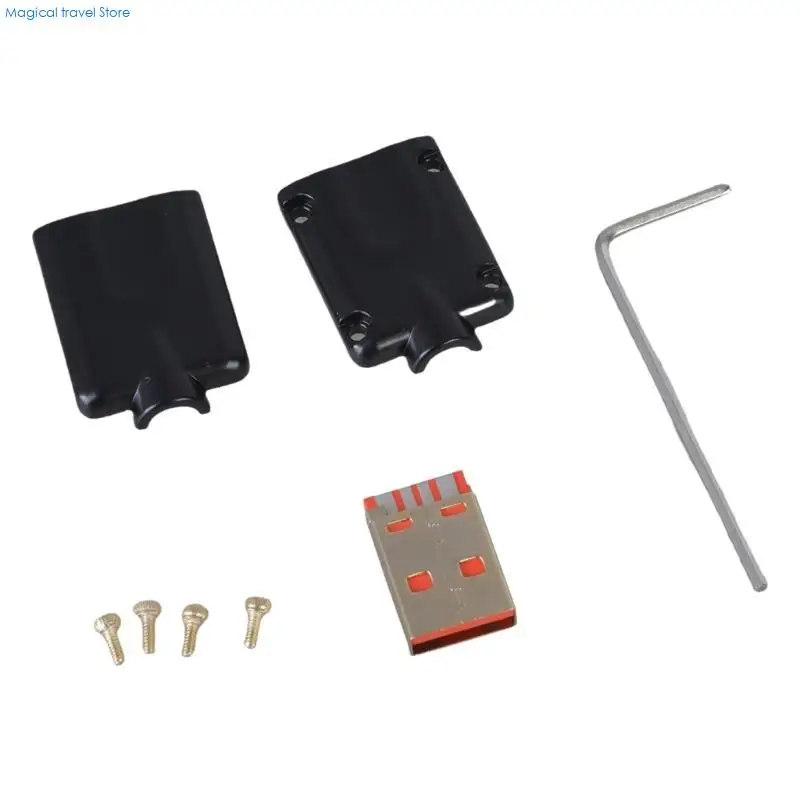 N2UB USB Male Housing Metal With Gold Plated Screws Suitable For 480mbps Transmission Data Cable Fast Charging Cable