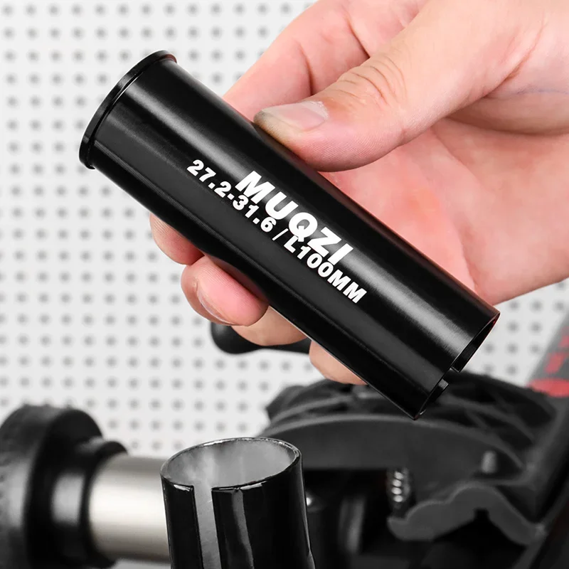 MUQZI 100mm Long Seatpot Shim 22.2 25.4 27.2 31.8 33.9 to 28.6 30 30.4 30.9 31.6 31.8 33.9 34.9 36 Seat Post Tube Adapter
