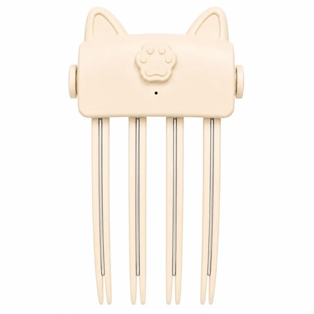 Rechargeable Heated Hairpin High Crown Seamless Design Electric Hair Clips Cat Pattern Curling Fixed Shape Volumizing Bangs Clip