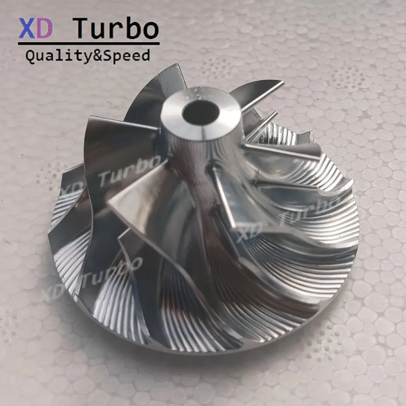 GT17-VNT MFS Billet Turbo компрессор Обновление фрезерного колеса 34,5/49 мм 6/6 лошадей подходит для 750720-0003 750720-5003S 057145722J