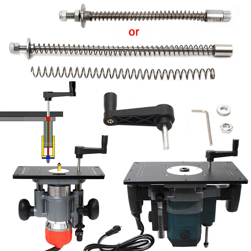 Woodworking Router Lift Retrofit Screws for Table saw Flip Engraving Machine Electric Wood Milling Trimming Machine Insert Plate